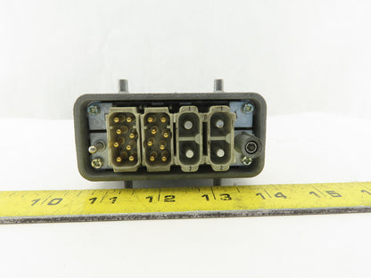 Harting HAN 40A Han EE 20 Pin Modular Industrial Electrical Connector W/ Housing
