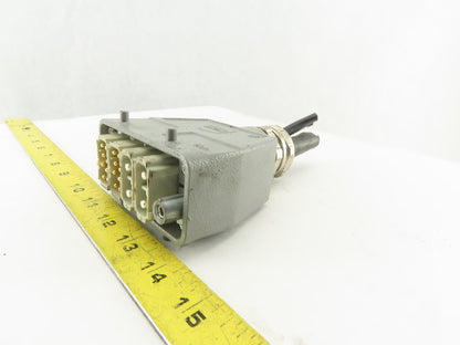 Harting HAN 40A Han EE 20 Pin Modular Industrial Electrical Connector W/ Housing