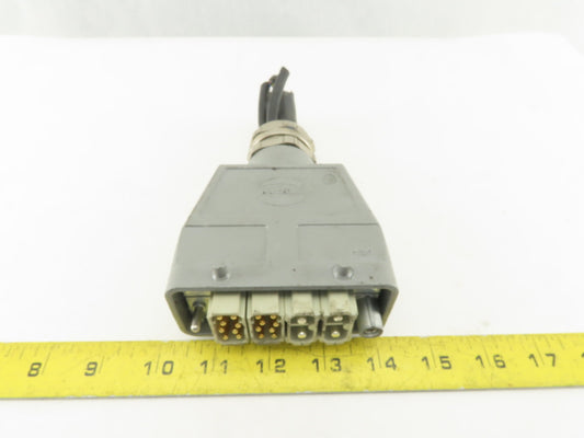 Harting HAN 40A Han EE 20 Pin Modular Industrial Electrical Connector W/ Housing