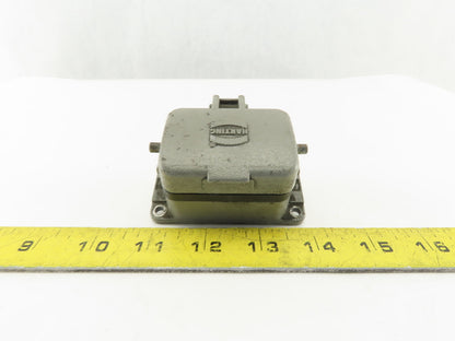 Harting 10EE-F 10 Pin Female Plug Hooded Housing Lever Lock 16A 500V