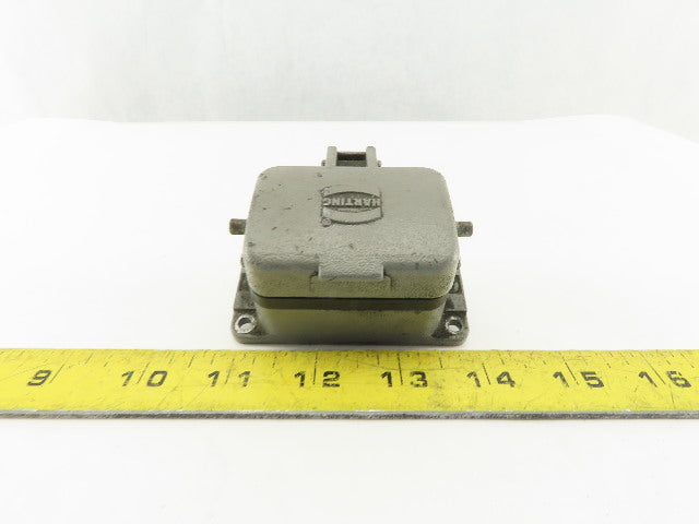 Harting 10EE-F 10 Pin Female Plug Hooded Housing Lever Lock 16A 500V