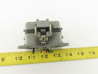 Harting 10EE-F 10 Pin Female Plug Hooded Housing Lever Lock 16A 500V
