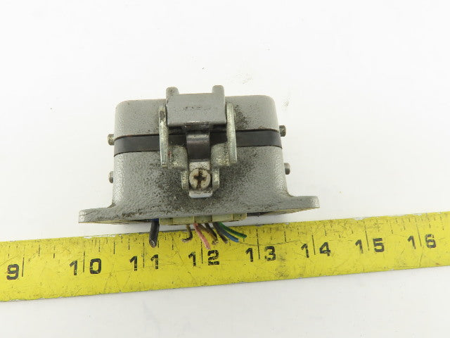 Harting 10EE-F 10 Pin Female Plug Hooded Housing Lever Lock 16A 500V