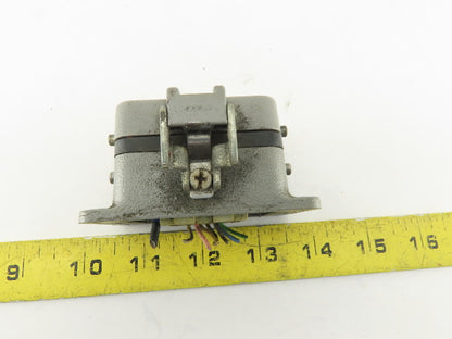 Harting 10EE-F 10 Pin Female Plug Hooded Housing Lever Lock 16A 500V