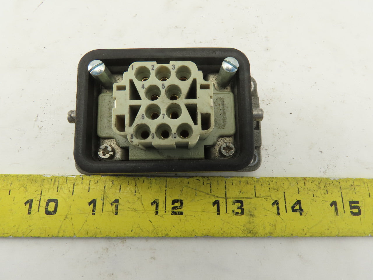 Harting Han 10EE-F 10 Pin Female Plug Base Housing Lever Lock 16A 500V