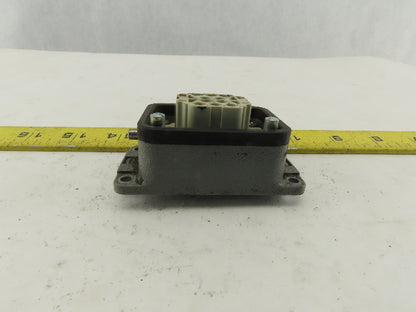 Harting Han 10EE-F 10 Pin Female Plug Base Housing Lever Lock 16A 500V