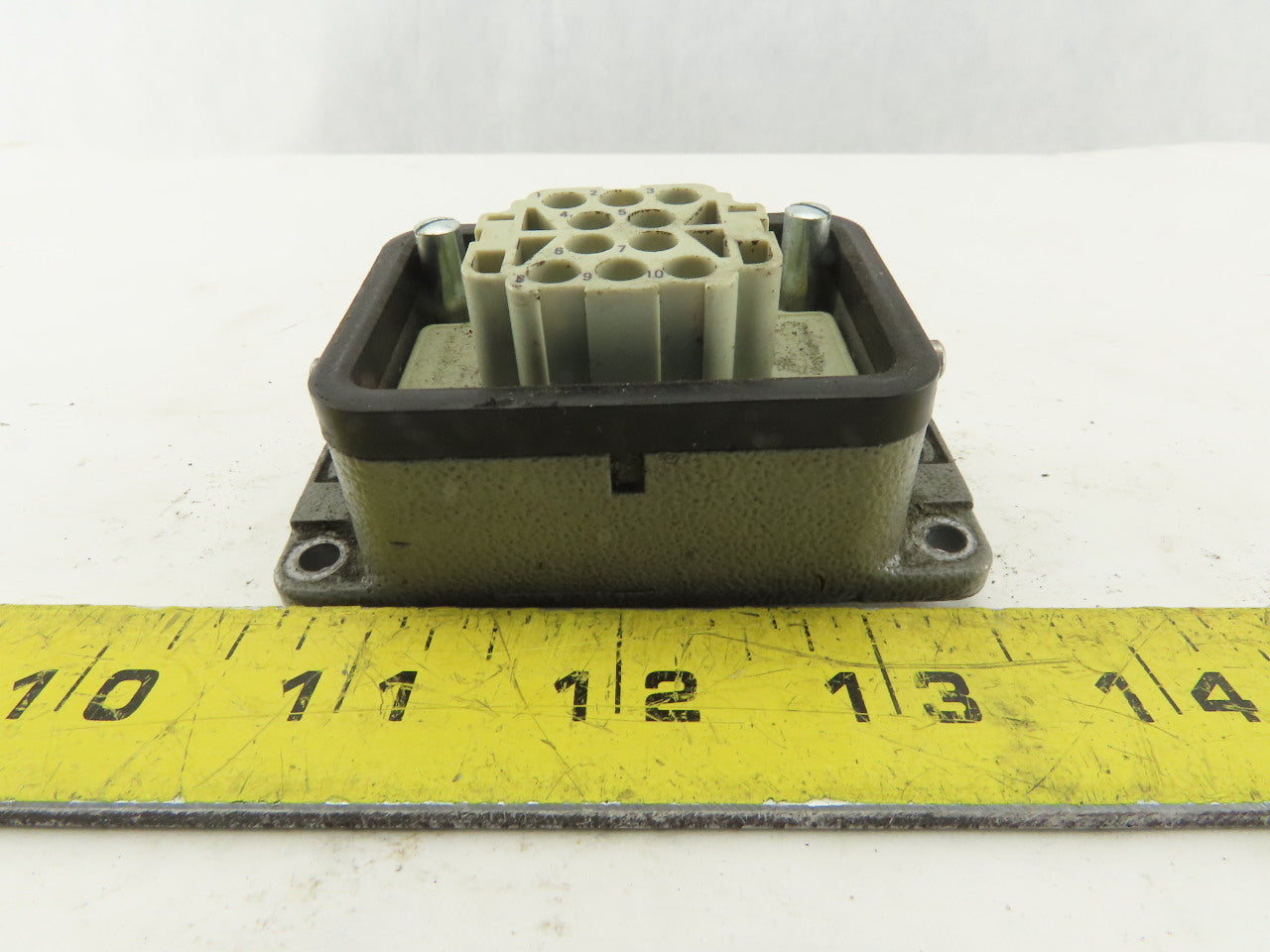 Harting Han 10EE-F 10 Pin Female Plug Base Housing Lever Lock 16A 500V