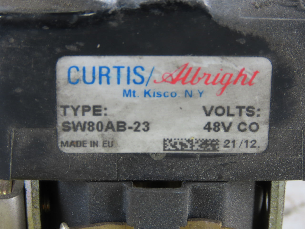 Curtis Albright SW80AB-23 48V Forklift Vehicle Contactor Coil