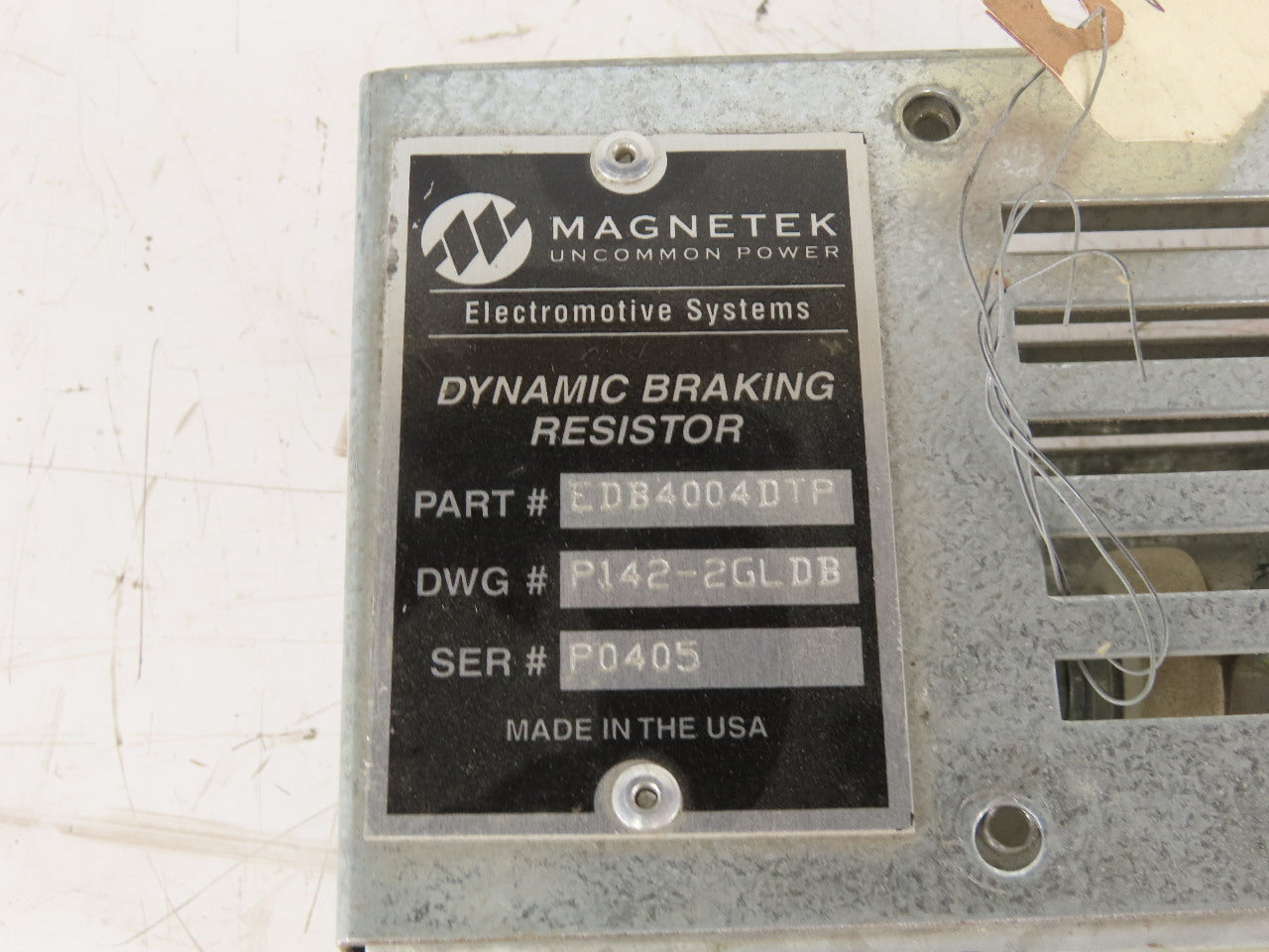 Magnetek EDB4004DTP Spiral Wound Braking Resistor