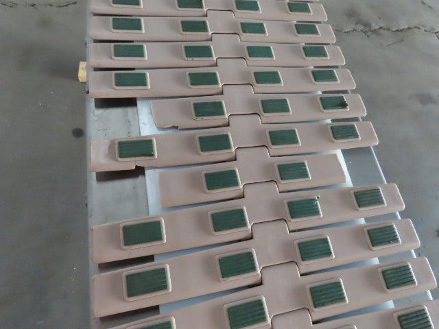 Slider Bed Belt Conveyor 12"wide Plastic chain Belt 73" OAL 115V Single Phase 1Ph