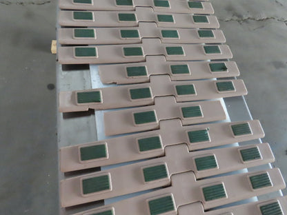 Slider Bed Belt Conveyor 12"wide Plastic chain Belt 73" OAL 115V Single Phase 1Ph