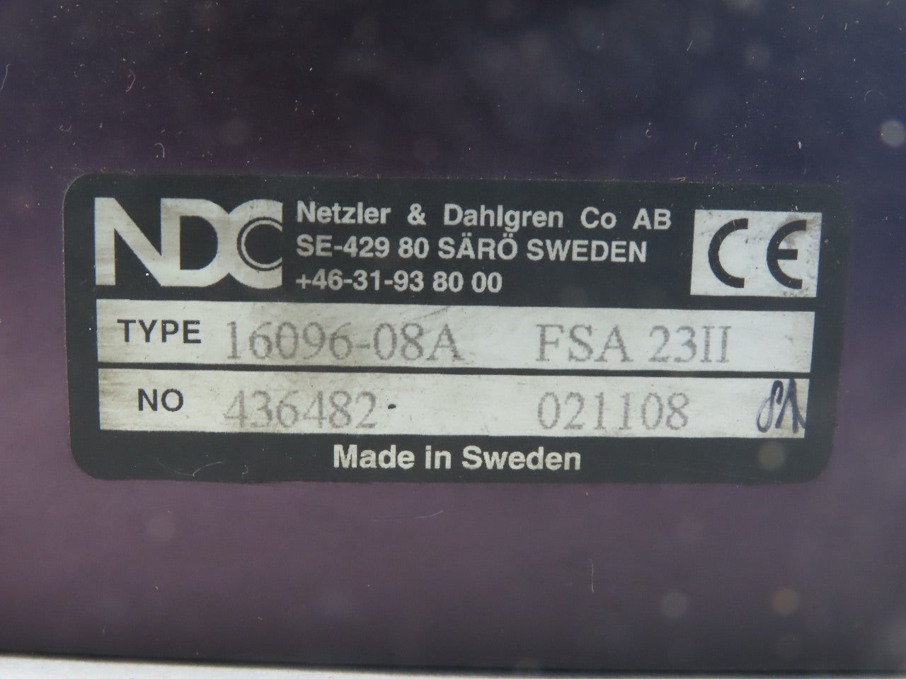 Netzler & Dahlgren 16096-08A FSA45 FSA23 Servo Amplifier
