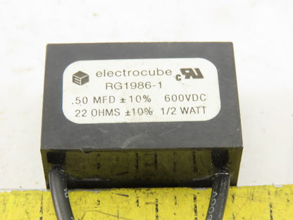 Electrocube RG1986-1 22 Ohm 600VDC .50MFD 1 Phase RC Network Resistor Lot Of 3