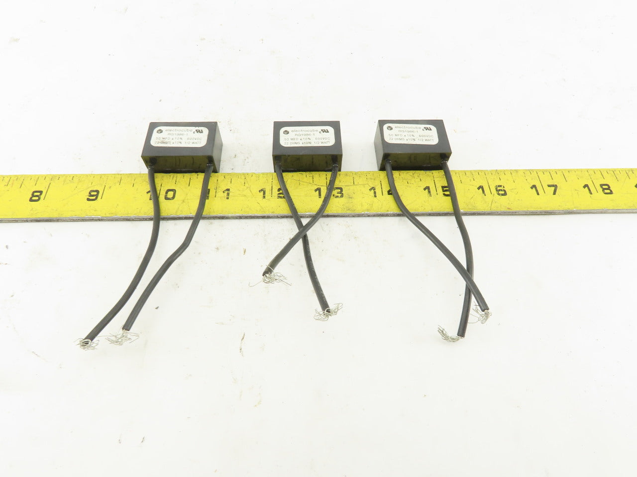 Electrocube RG1986-1 22 Ohm 600VDC .50MFD 1 Phase RC Network Resistor Lot Of 3