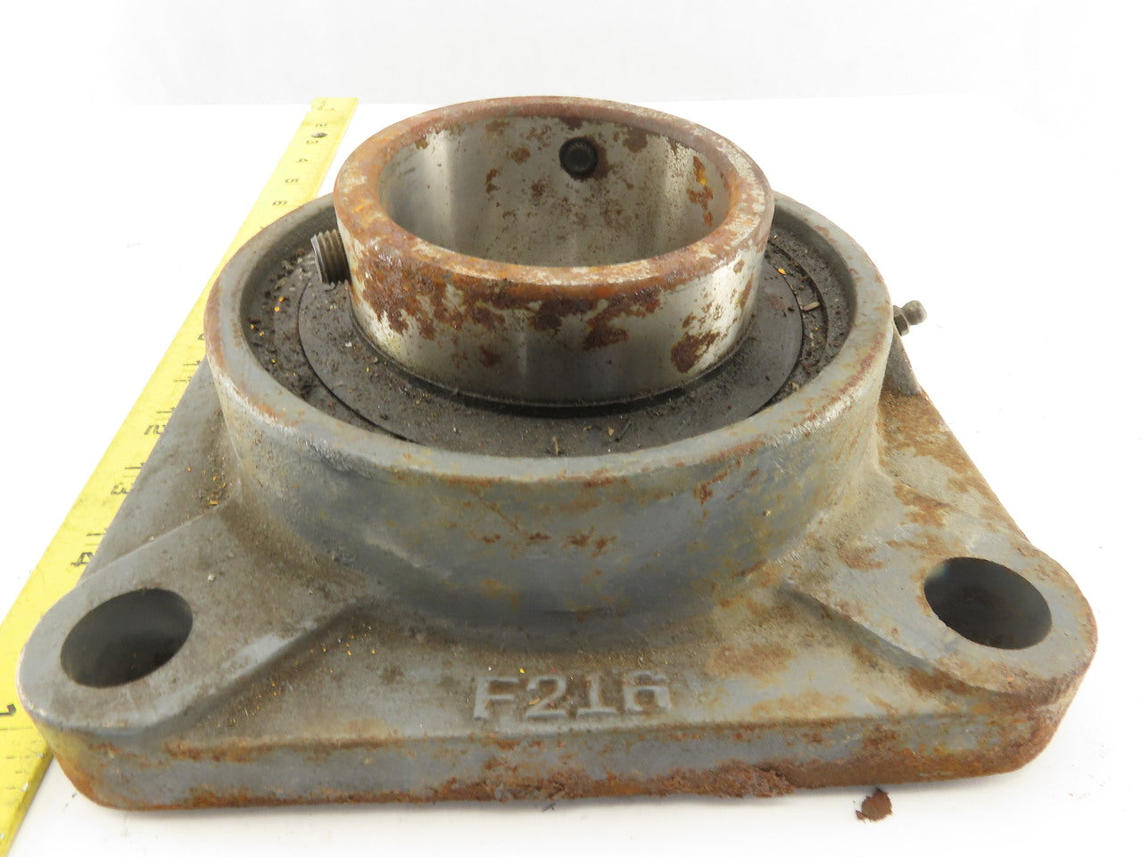 PTI F216 80mm Bore 4 Bolt Flange Ball Bearing Unit
