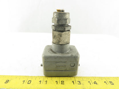 Harting Han 10EE-M 7 Pin Male Connector Housing Lever Lock Straight 600V