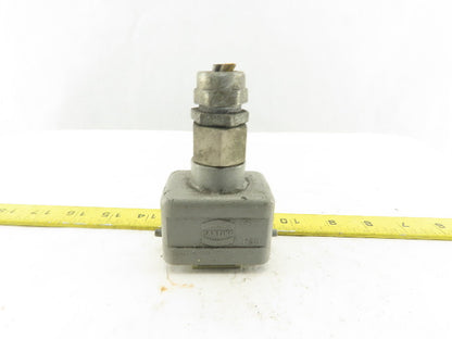 Harting Han 10EE-M 7 Pin Male Connector Housing Lever Lock Straight 600V