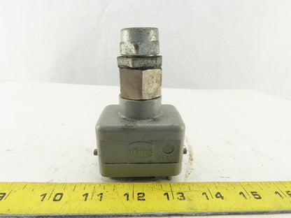 Harting Han 10EE-M 6 Pin Male Connector Housing Lever Lock Straight 600V