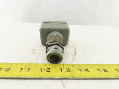 Harting Han 10EE-M 6 Pin Male Connector Housing Lever Lock Straight 600V