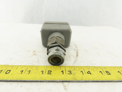 Harting Han 10EE-M 6 Pin Male Connector Housing Lever Lock Straight 600V