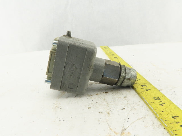 Harting Han 10EE-M 6 Pin Male Connector Housing Lever Lock Straight 600V