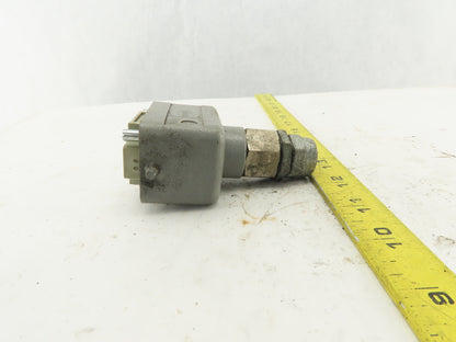 Harting Han 10EE-M 6 Pin Male Connector Housing Lever Lock Straight 600V