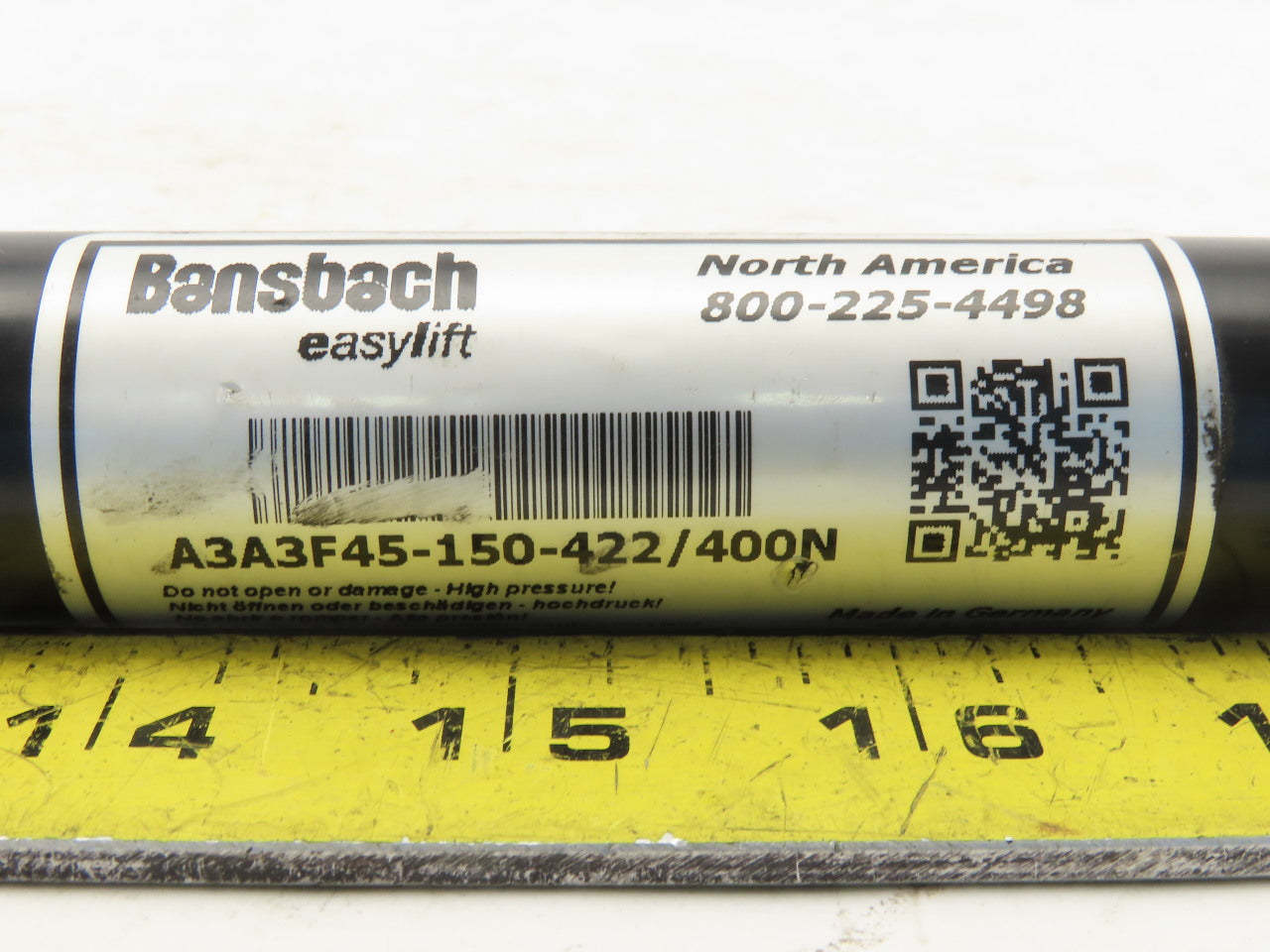 Bansbach A3A3F4-150-422/400N 150mm Stroke 400N Prop Rod Shock