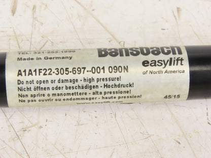 Bansbach A1A1F22-305-697-001 090N 305mmStroke 697mm OAL 90N Gas Spring Prop Rod