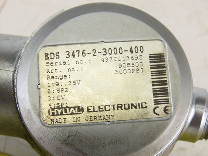 Hydac EDS 3476-2-3000-400 3000 3000 PSI Pressure Sensor Display