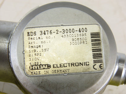 Hydac EDS 3476-2-3000-400 3000 3000 PSI Pressure Sensor Display