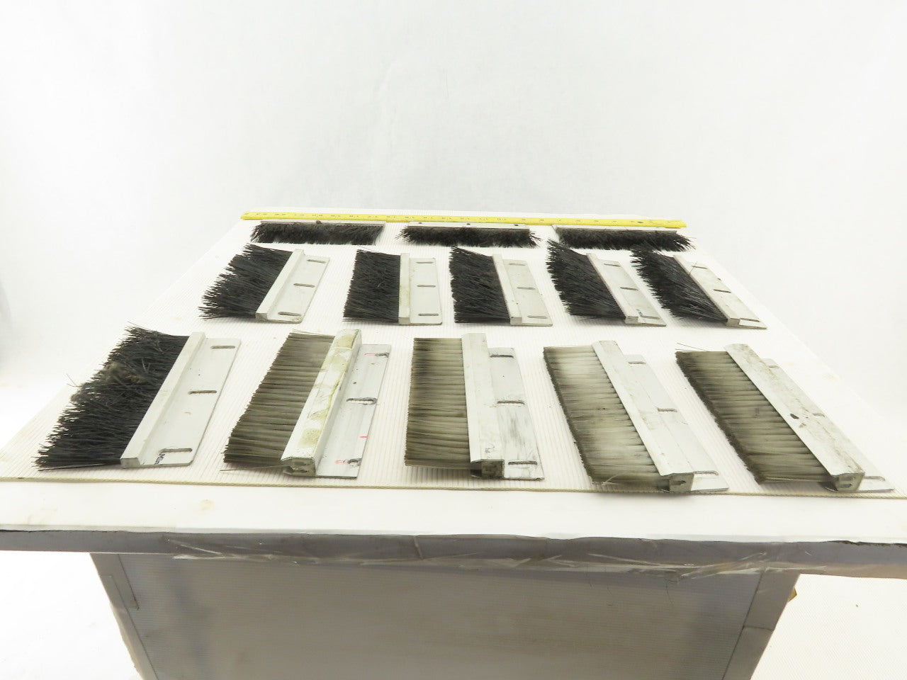 Mink Bursten 6-1/4" x 2" Nylon Bristle Strip Brush Lot Of 13