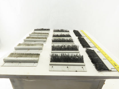 Mink Bursten 6-1/4" x 2" Nylon Bristle Strip Brush Lot Of 13