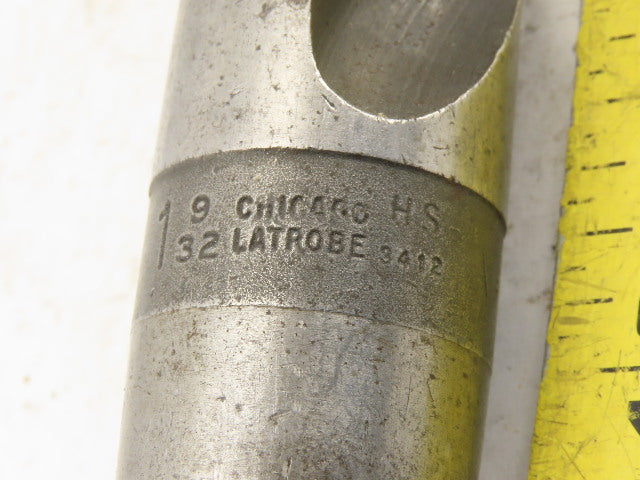 Chicago Latrobe 1-9/32" Cut 2 Flute Morse Taper Shank #4 HS Drill Bit 14" OAL