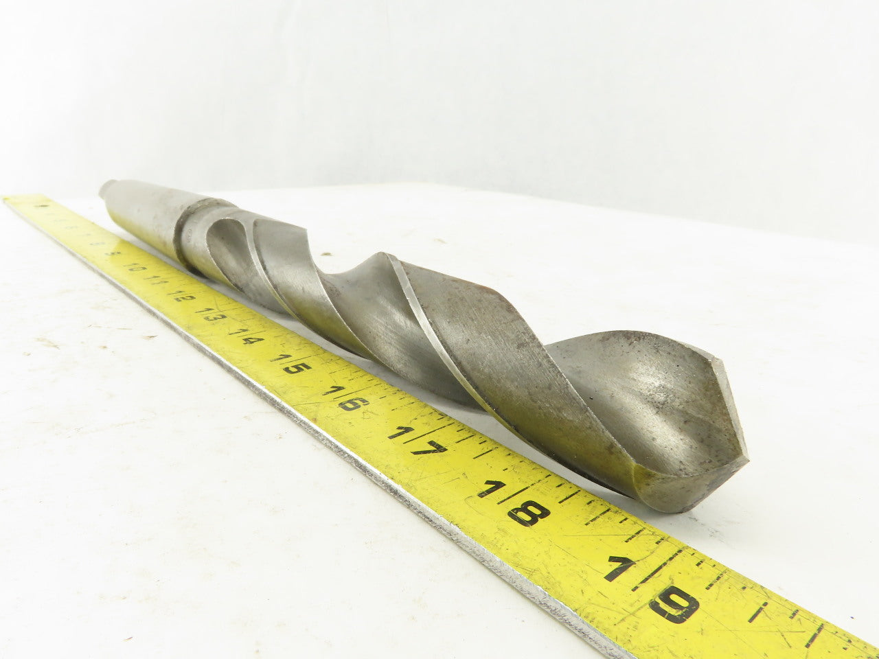 1-9/64" Cut 2 Flute Morse Taper Shank #4 HS Drill Bit 13-3/4" OAL
