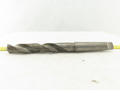 1-9/64" Cut 2 Flute Morse Taper Shank #4 HS Drill Bit 13-3/4" OAL