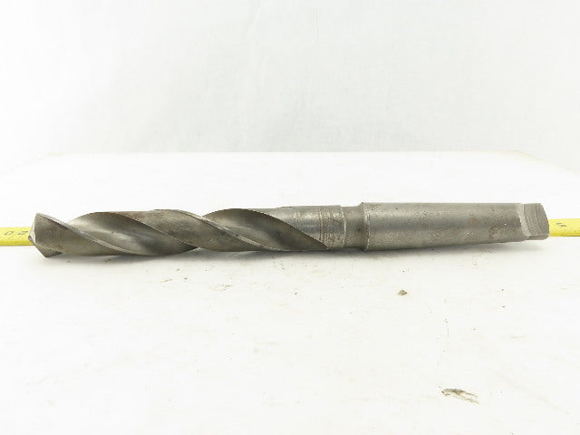 1-9/64" Cut 2 Flute Morse Taper Shank #4 HS Drill Bit 13-3/4" OAL