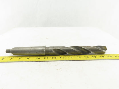 1-9/64" Cut 2 Flute Morse Taper Shank #4 HS Drill Bit 13-3/4" OAL