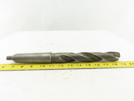 1-9/64" Cut 2 Flute Morse Taper Shank #4 HS Drill Bit 13-3/4" OAL