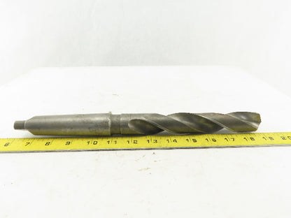 1-9/64" Cut 2 Flute Morse Taper Shank #4 HS Drill Bit 13-3/4" OAL