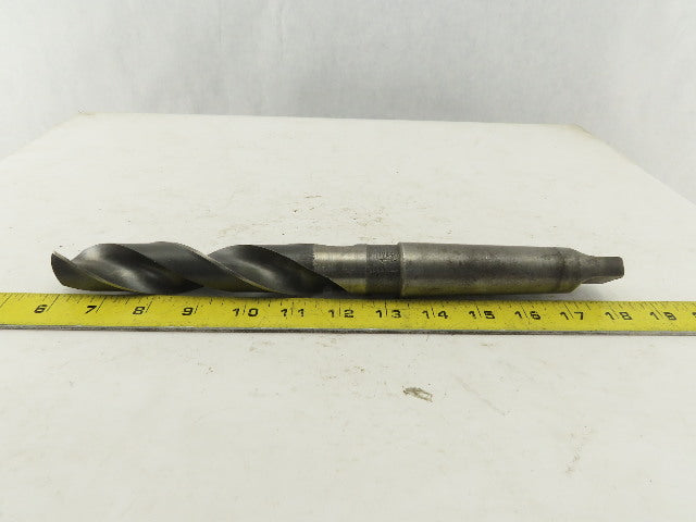Hercules 1-5/32" Cut 2 Flute Morse Taper Shank #4 HS Drill Bit 12-1/2" OAL