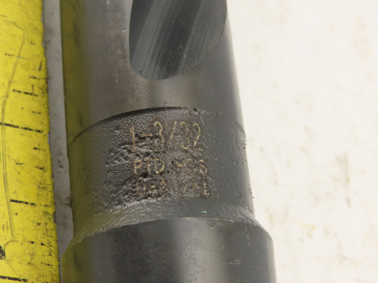 PTD 1-3/32" Cut 2 Flute Morse Taper Shank #4 HS Drill Bit 13" OAL