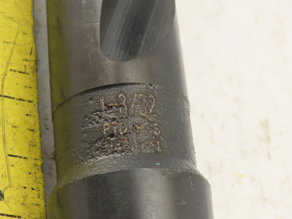 PTD 1-3/32" Cut 2 Flute Morse Taper Shank #4 HS Drill Bit 13" OAL