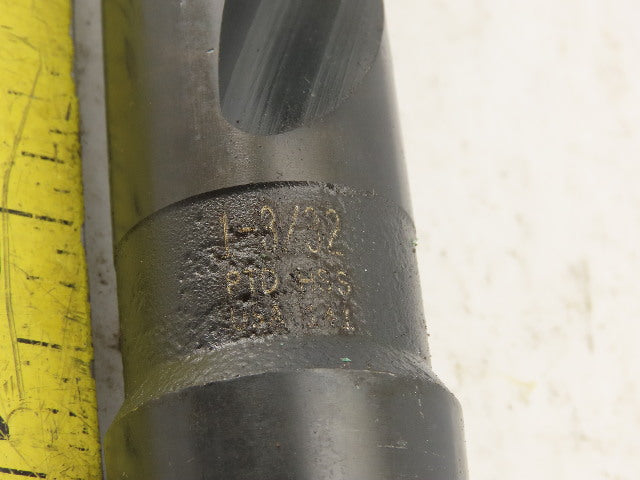 PTD 1-3/32" Cut 2 Flute Morse Taper Shank #4 HS Drill Bit 13" OAL