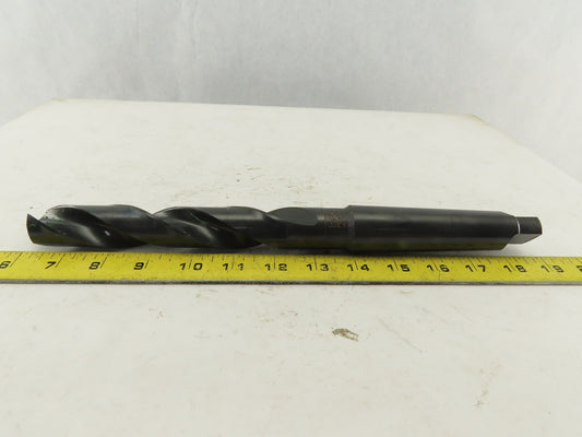 PTD 1-3/32" Cut 2 Flute Morse Taper Shank #4 HS Drill Bit 13" OAL