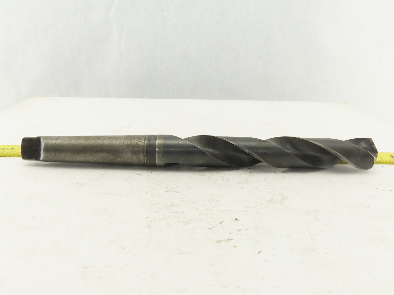 National 1-21/64" Cut 2 Flute Morse Taper Shank #4 HS Drill Bit 14-1/2" OAL