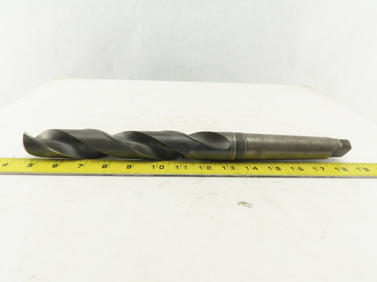 National 1-21/64" Cut 2 Flute Morse Taper Shank #4 HS Drill Bit 14-1/2" OAL