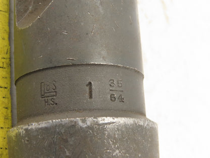 1-35/64" Cut 2 Flute Morse Taper #5 HS Drill Bit 135° 16" OAL