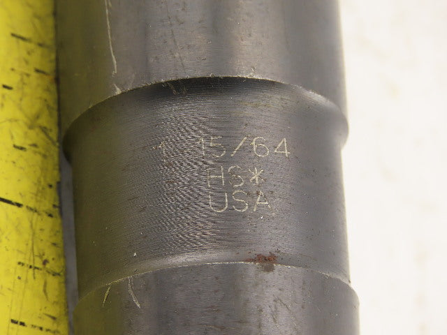 1-15/64" Cut 2 Flute Morse Taper #4 HS Drill Bit 118° 12-1/2" OAL