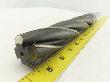 National 1-15/32" 4 Flute Spiral Bottom Drill Morse Taper #4 15" OAL