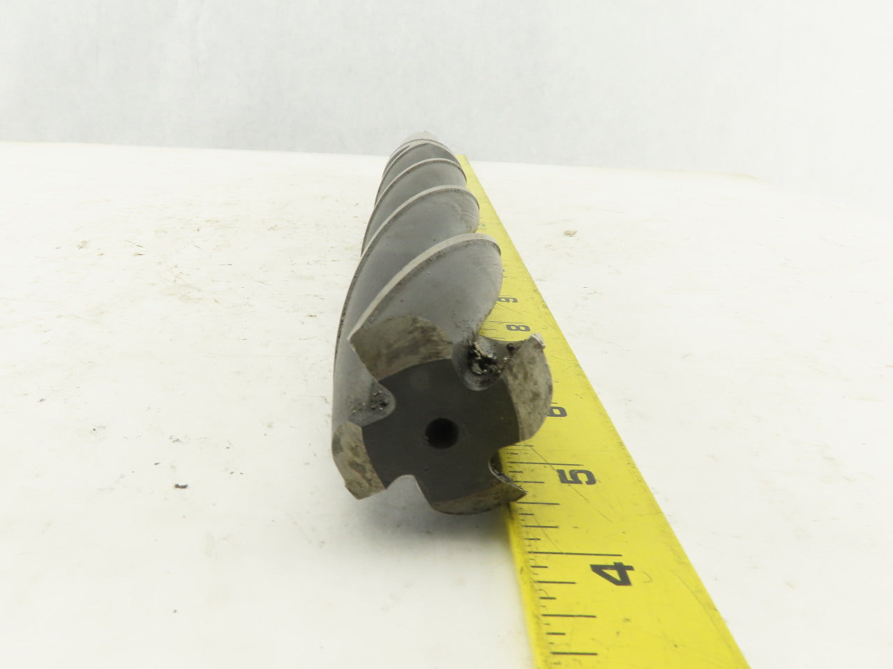 National 1-15/32" 4 Flute Spiral Bottom Drill Morse Taper #4 15" OAL